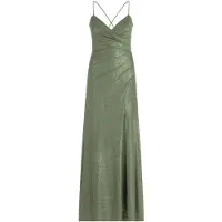Vera Mont Abendkleid "Abendkleid im Glitzer-Look", Damen, Gr. 34, EURO, grün (grün, grün), Obermaterial: 81% Polyamid PA. 19% Elasthan EL., Kleider Abendkleid