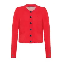 Betty Barclay Strick-Cardigan mit aufgesetzten Taschen in High Risk Red | Gr.: 48