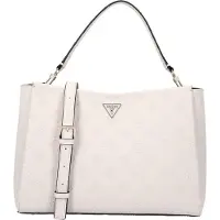 GUESS T Large Girlfriend Satchel Tasche Beige Beige One Size