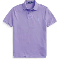 Ralph Lauren für Herren. 710782592028 Das legendäre lila Custom Slim Fit Poloshirt aus Piqué-Stoff (S), Lässig, Flieder, Baumwolle, Kur