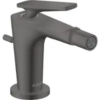 Hansgrohe AXOR Citterio C Einhebel-Bidetmischer, mit Zugstangen-Ablaufgarnitur, 49210340, Farbe: Brushed Black Chrome