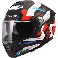 LS2 Helmets LS2 FF808 Stream II Mika Helm, weiß/blau/rot, L (59/60)