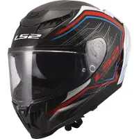 LS2 FF807 Dragon Subic Helm, weiß/blau/rot, XS (53/54)