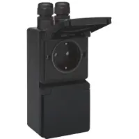 Niko Hydro IP55 Doppelte Vertikale Steckdose Mit Abdeckung (Europäische Steckdose) - 761-37832