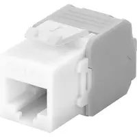 Goobay Keystone Modul RJ45 CAT 6A, UTP, 16,5 mm breit, Krokodil-Typ, Klemmleiste für werkzeugfreie LSA-Montage