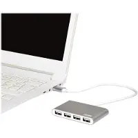 Port Designs 900120, USB 2.0, USB 2.0, 480 Mbit/s, Grau, Weiß, Acrylnitril-Butadien-Styrol (ABS), Aluminium, 0,12 m
