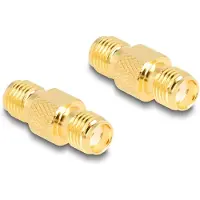 DeLOCK Adapter SMA Buchse zu SMA Buchse HBI59-1, SMA, SMA, SMA, Weiblich, Weiblich, Gold