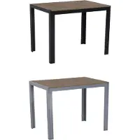 Gardissimo FIRE ALMA Nonwood Alu-Gartentisch Gartenmöbel 100x70cm anthrazit
