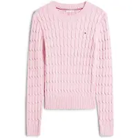 Tommy Hilfiger "CO CABLE MID GG C-NK LS SWT" mit Zopfmuster