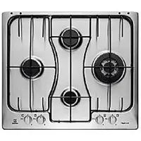 Electrolux RGG6243LOX, Schwarz, Edelstahl, Integriert, 60 cm, Gaskochfeld, Edelstahl, 4 Zone(n)