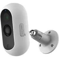 SPC MAGNES 3, IP-Sicherheitskamera, Innen & Außen, Kabellos, Amazon Alexa & Google Assistant, Decke/Wand/Schreibtisch, Schwarz, Weiß