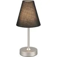 Reality R53621102 Kenny LED Tischleuchte 1,5W ⌀13cm Schwarz warmweiss Touch