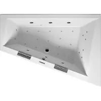Riho Doppio Baignoire, asymétrique, avec système Joy, 2 places, 180x130x48cm, 315 litres, blanche