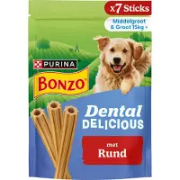 Bonzo Dental Delicious - Medium - Rind - 6 x 200 g