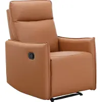 Dorel Home Relaxsessel "Lugo, TV-Sessel, Sessel Wohnzimmer mit Schlaffunktion", braun (cognac), B:71cm H:102cm T:86cm, 100% Polyurthan, Sessel, Relaxsessel, Loungesessel mit manueller Relaxfunktion