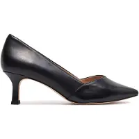 Caprice Damen Pumps Blockabsatz Leder spitze Form 9-22403-42, Größe:38 EU, Farbe:Schwarz