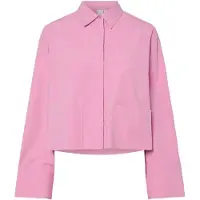 Y.A.S Hemdbluse "YASLEE LS SHORT SHIRT S. NOOS", Damen, Gr. 36, moonlite mauve, Web, Obermaterial: 100% Baumwolle, unifarben, kurz, Blusen Hemdbluse, Baumwolle