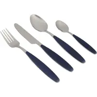 Gimex Besteckset Edelstahl 16-tlg. 6960912 navy blue spülmaschinengeeignet