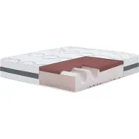 11.11 SRLS The White Stone Einzelne Matratze 85x190 Memory Foam, Antibakteriell, Anti-Milben, Anti-Allergie.| Höhe 27 cm | Italy