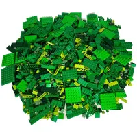 LEGO : Grün/Limettengrün Steine-Mix