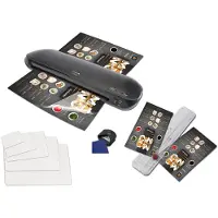 Olympia Laminiergeräte-Set A330 Plus, mit Schneidelineal, Eckenrunder und Folien