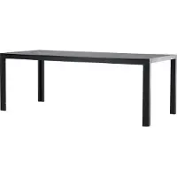 Ebuy24 Gartentisch Mirko schwarz 205x205x74 cm