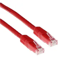 ACT CAT6A UTP 2m, 2 m, Cat6a, U/UTP (UTP), RJ-45, RJ-45, Rot