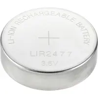 Voltcraft Knopfzellen-Akku LIR 2477 Lithium 180 mAh 3.6 V 1 St
