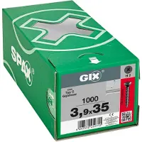 Spax Gix-C Senkkkopf Fraesrippen H2 Hilo-Gewinde Phosphatiert