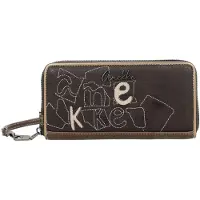 Anekke Geldbörse Handgelenktasche Muse Bloom Wallet Multicolor braun