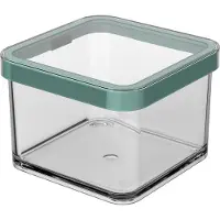 Rotho Loft, Kanister, Quadratisch, 0,5 l, Grün, Transparent, Kunststoff, Silikon