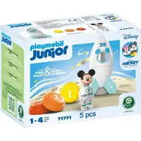 Playmobil Junior Micky Maus Raketen- & Weltraum-Abenteuer, Aktion/Abenteuer, 1 Jahr(e), Mehrfarbig, Kunststoff