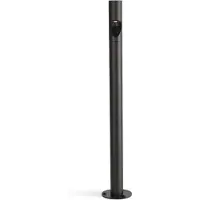Faro LED-Sockelleuchte Bezel, schwarz, Aluminium, Höhe 60 cm