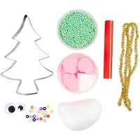Creativ Company Mini Kreativ Set Modellieren - Weihnachtsbaummonster, Sortierte Farben