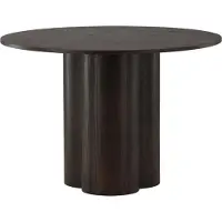 Furnlux Classic FURNLUX Dining Table Olivia Brown 110cm / Hauptfarbe: Braun / Abmessungen: 110 x 110 x 75 cm