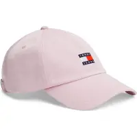 Tommy Hilfiger Baseball Cap TOMMY JEANS "TJW HERITAGE CORE 5 PANEL CAP", rosa (hawaii orchid), Web, Baumwolle, Caps Baseball Cap, Logoprägung, Klemmverschluss UNISEX