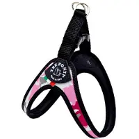 Tre-Ponti Fibbia Verstellbares Hundegeschirr - Rosa - Größe 2 (4-5 kg)