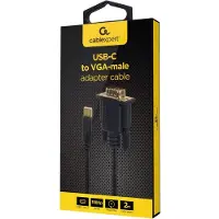 Cablexpert A-CM-VGAM-01, 2 m, USB C, VGA (D-Sub), Männlich, Weiblich, Gerade