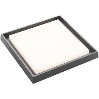 LUCANDE LED-Außendeckenleuchte Birta, dunkelgrau, IP54, 34cm