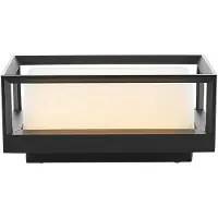 Arcchio LED-Außenwandleuchte Ismera, anthrazit/opal, IP65