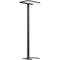 Arcchio LED-Bürostehlampe Aila, schwarz, Tageslichtsensor