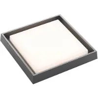 LUCANDE Birta LED-Außendeckenlampe, dunkelgrau, 27cm, IP54 - , Birta, Grau, Metall, Modern