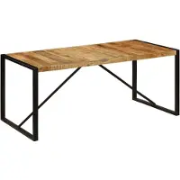 Syfax Esstisch Raues Massives Mangoholz 180 cm