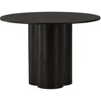 Furnlux Classic FURNLUX Dining Table Olivia Black 110cm / Hauptfarbe: Schwarz / Abmessungen: 110 x 110 x 75 cm