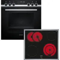 Siemens PQ521KB10, Keramik, 4 Zone(n), Glaskeramik, Schwarz, Berührung, 58,3 cm