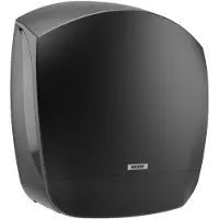 Katrin Inclusive Toilettenpapierspender Gigant L , Toilettenpapierspender aus Kunststoff mit flexibler Rollenbremse, Farbe: schwarz