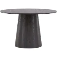 Furnlux Classic FURNLUX Dining Table Lanzo Black 120cm / Hauptfarbe: Schwarz / Abmessungen: 120 x 120 x 75 cm