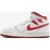 Nike Air Jordan 1 Mid SE "White Dune Red", Weiß/Rot, Größe: 36