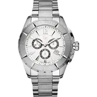 Gc X53001G1S Herren Chronograph Edelstahl Band Black Dial Watch