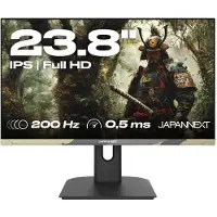 Japannext JN-IPS238FHD200F-HSP-CAMO, 61 cm (24"), 1920 x 1080 Pixel, Full HD, LCD, 0,5 ms, Schwarz
